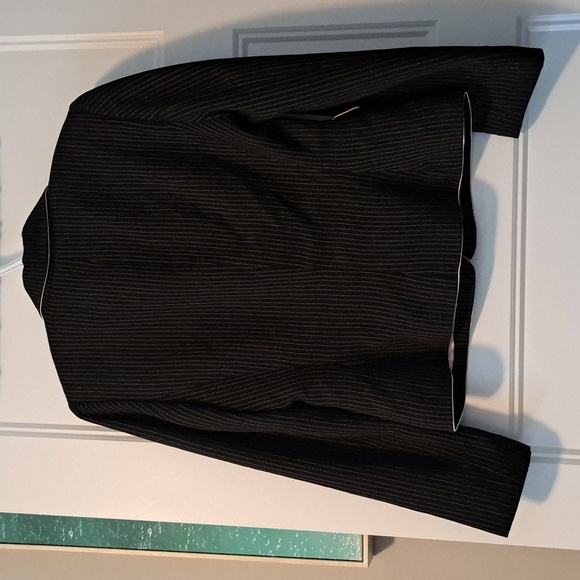 Tahari Pin Stripped Blazer, Petite - Picture 3 of 6